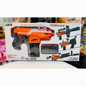 تفنگ اسباب بازی شارژی تیر فومی DIY EXPAND -اسباب بازی